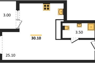 Фото №1: Студия 31 м², 14/18 эт. - Краснодар, мкр. Карасунский внутригородской округ, ул. Виктора Казанцева