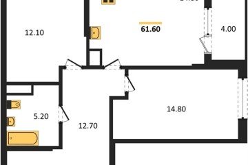 Фото №1: 2-комнатная квартира 63 м², 5/18 эт. - Краснодар, мкр. Карасунский внутригородской округ, ул. Виктора Казанцева