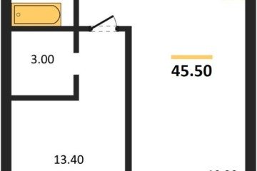 Фото №1: 1-комнатная квартира 45 м², 6/18 эт. - Краснодар, мкр. ЖК Эрмитаж, ул. им. Мурата Ахеджака, 20