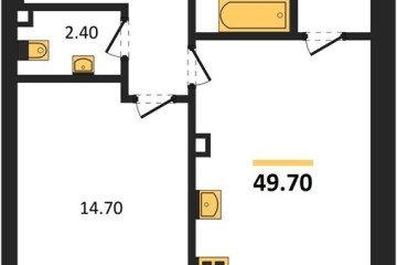 Фото №1: 1-комнатная квартира 49 м², 2/18 эт. - Краснодар, мкр. ЖК Эрмитаж, ул. им. Мурата Ахеджака, 20
