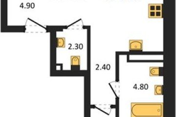 Фото №1: 2-комнатная квартира 62 м², 4/18 эт. - Краснодар, мкр. ЖК Эрмитаж, ул. им. Мурата Ахеджака, 20