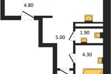 Фото №1: 2-комнатная квартира 60 м², 4/18 эт. - Краснодар, мкр. ЖК Эрмитаж, ул. им. Мурата Ахеджака, 20