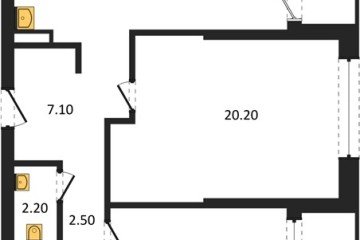 Фото №1: 2-комнатная квартира 74 м², 6/18 эт. - Краснодар, мкр. ЖК Эрмитаж, ул. им. Мурата Ахеджака, 20