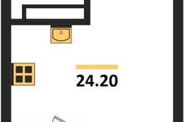 Фото №1: Студия 25 м², 15/18 эт. - Краснодар, мкр. ЖК Первое Место,