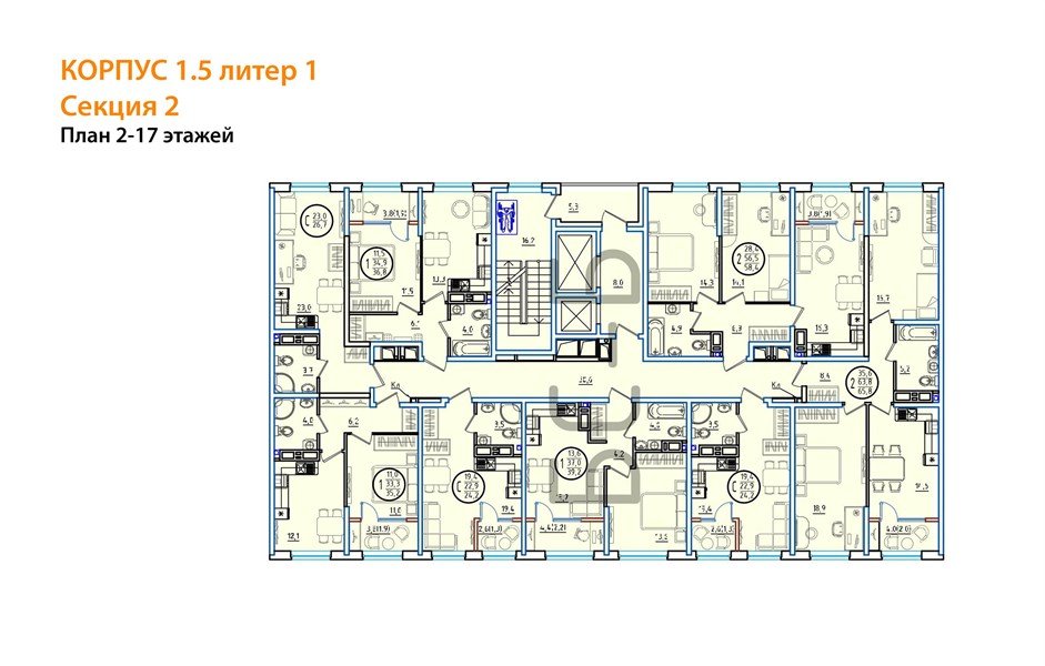 Фото №8: Студия 25&nbsp;м², 9/18&nbsp;эт. - Краснодар, Карасунский внутригородской округ, мкр. ЖК Первое Место