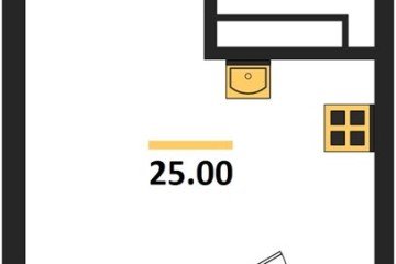 Фото №1: Студия 26 м², 2/18 эт. - Краснодар, мкр. ЖК Первое Место,