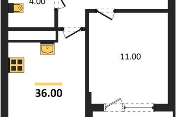 Фото №1: 1-комнатная квартира 37 м², 2/18 эт. - Краснодар, мкр. ЖК Первое Место,