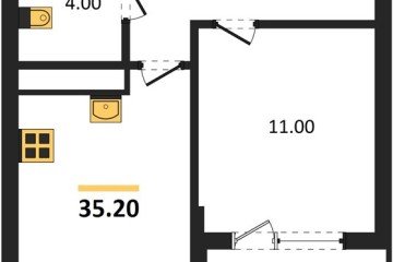 Фото №1: 1-комнатная квартира 37 м², 13/18 эт. - Краснодар, мкр. ЖК Первое Место,