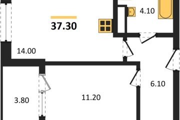Фото №1: 1-комнатная квартира 39 м², 3/18 эт. - Краснодар, мкр. ЖК Первое Место,