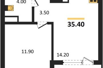 Фото №1: 1-комнатная квартира 37 м², 9/18 эт. - Краснодар, мкр. ЖК Первое Место,