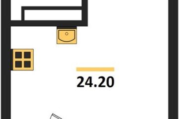 Фото №1: Студия 25 м², 15/18 эт. - Краснодар, мкр. ЖК Первое Место,