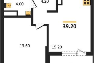 Фото №1: 1-комнатная квартира 41 м², 16/18 эт. - Краснодар, мкр. ЖК Первое Место,