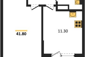Фото №1: 1-комнатная квартира 41 м², 6/16 эт. - Краснодар, мкр. Парк Победы,