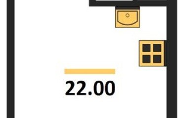 Фото №1: Студия 22 м², 5/9 эт. - Краснодар, мкр. Парк Победы,