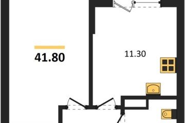 Фото №1: 1-комнатная квартира 41 м², 8/9 эт. - Краснодар, мкр. Парк Победы,