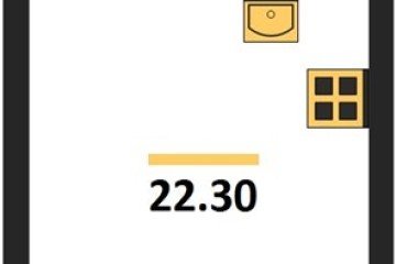 Фото №1: Студия 22 м², 2/9 эт. - Краснодар, мкр. Парк Победы,
