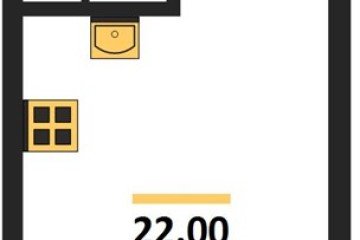 Фото №1: Студия 22 м², 3/9 эт. - Краснодар, мкр. Парк Победы,