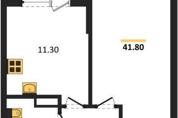 Фото №1: 1-комнатная квартира 41 м², 6/9 эт. - Краснодар, мкр. Парк Победы,
