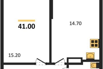Фото №1: 1-комнатная квартира 41 м², 8/9 эт. - Краснодар, мкр. Парк Победы,