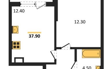 Фото №1: 1-комнатная квартира 37 м², 6/16 эт. - Краснодар, мкр. Парк Победы,