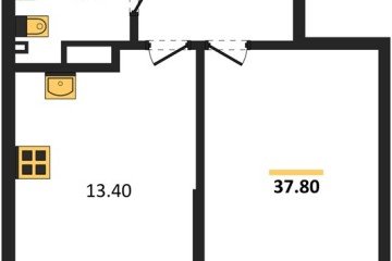 Фото №1: 1-комнатная квартира 37 м², 9/16 эт. - Краснодар, мкр. Парк Победы,