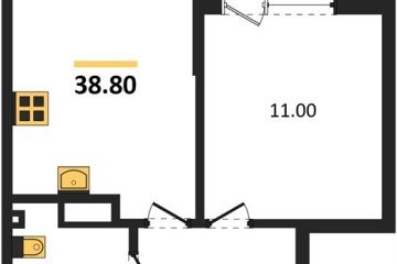 Фото №1: 1-комнатная квартира 38 м², 5/16 эт. - Краснодар, мкр. Парк Победы,