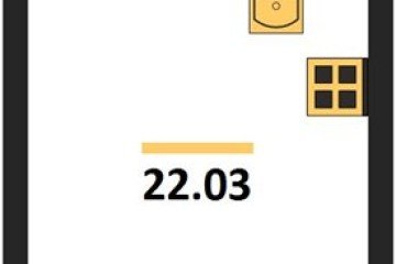 Фото №1: Студия 21 м², 18/18 эт. - Краснодар, мкр. ЖК Тёплые Края,