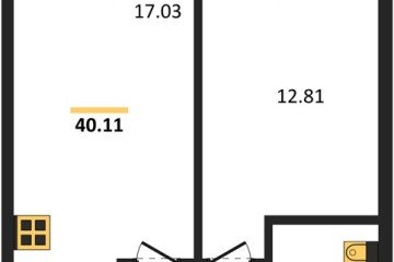 Фото №1: 1-комнатная квартира 39 м², 12/18 эт. - Краснодар, мкр. ЖК Тёплые Края,