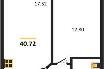 Фото №1: 1-комнатная квартира 40 м², 3/18 эт. - Краснодар, мкр. ЖК Тёплые Края,