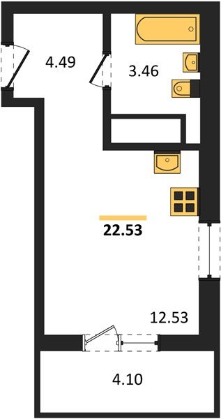 Фото №1: Студия 22&nbsp;м², 5/18&nbsp;эт. - Краснодар, Прикубанский внутригородской округ, мкр. ЖК Тёплые Края