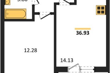Фото №1: 1-комнатная квартира 36 м², 17/18 эт. - Краснодар, мкр. ЖК Тёплые Края,