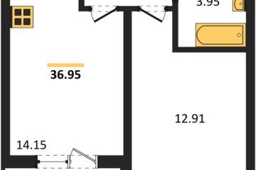 Фото №1: 1-комнатная квартира 36 м², 4/18 эт. - Краснодар, мкр. ЖК Тёплые Края,
