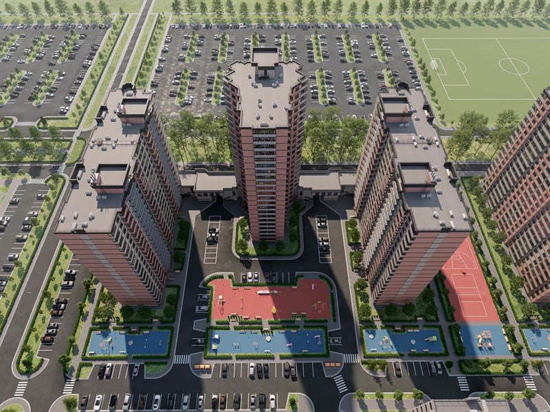 Фото №3: 1-комнатная квартира 36&nbsp;м², 15/18&nbsp;эт. - Краснодар, Прикубанский внутригородской округ, ЖК Бауинвест, мкр. ЖК Парк у Дома, ул. Героев-Разведчиков, 11