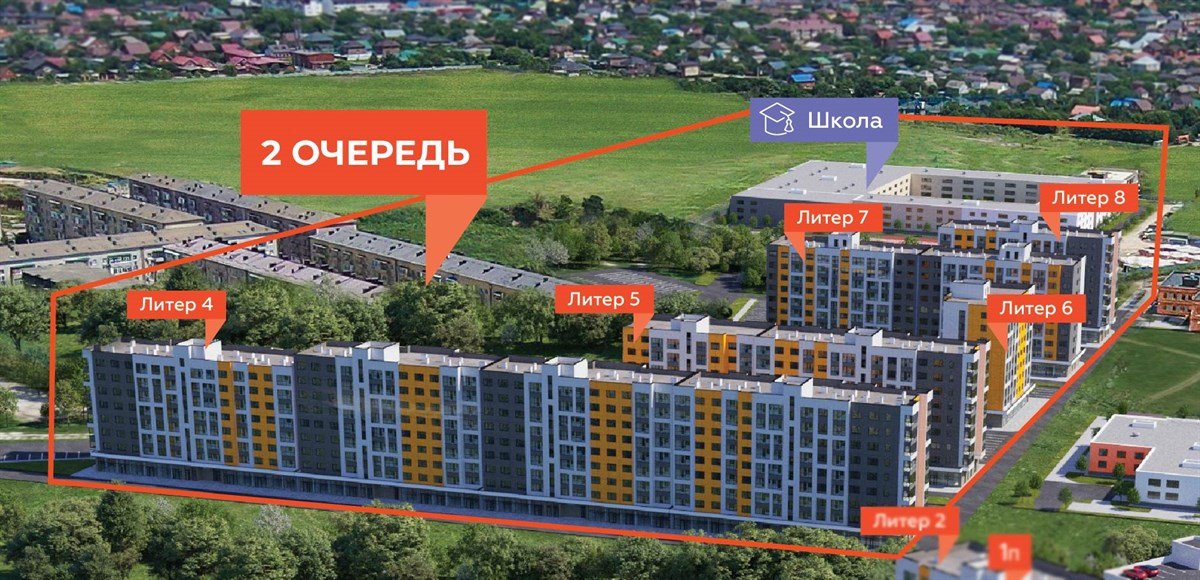 Фото №2: Студия 24&nbsp;м², 2/9&nbsp;эт. - Краснодар, Прикубанский внутригородской округ, мкр. жилой комплекс Друзья, ул. имени Генерала Брусилова, 28к4