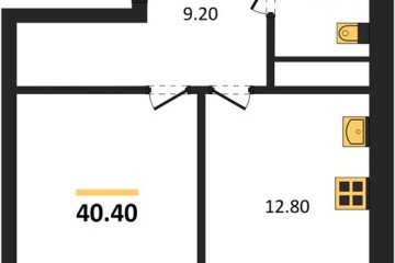 Фото №1: 1-комнатная квартира 40 м², 12/17 эт. - Яблоновский, мкр. ЖК Грин Эппл,