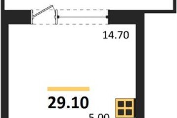 Фото №1: Студия 29 м², 2/17 эт. - Яблоновский, мкр. ЖК Грин Эппл,