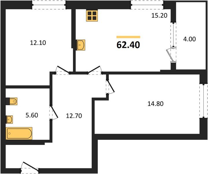 Фото №1: 2-комнатная квартира 64&nbsp;м², 2/18&nbsp;эт. - Краснодар, мкр. Карасунский внутригородской округ, ул. Виктора Казанцева