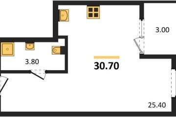 Фото №1: Студия 32 м², 2/18 эт. - Краснодар, мкр. Карасунский внутригородской округ, ул. Виктора Казанцева