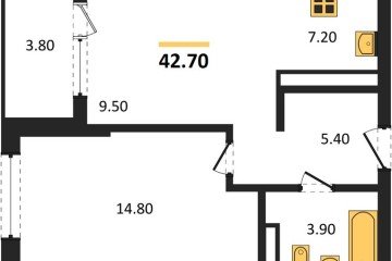 Фото №1: 1-комнатная квартира 44 м², 3/18 эт. - Краснодар, мкр. Карасунский внутригородской округ, ул. Виктора Казанцева