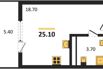 Фото №1: Студия 27 м², 9/18 эт. - Краснодар, мкр. ЖК Первое Место,