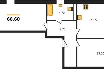 Фото №1: 2-комнатная квартира 69 м², 5/18 эт. - Краснодар, мкр. ЖК Первое Место,