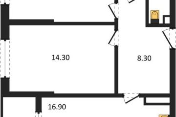 Фото №1: 2-комнатная квартира 62 м², 2/18 эт. - Краснодар, мкр. ЖК Первое Место,