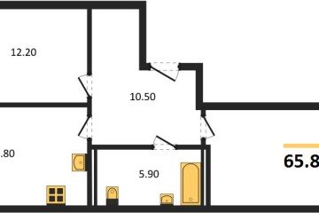 Фото №1: 2-комнатная квартира 67 м², 2/18 эт. - Краснодар, мкр. ЖК Первое Место,