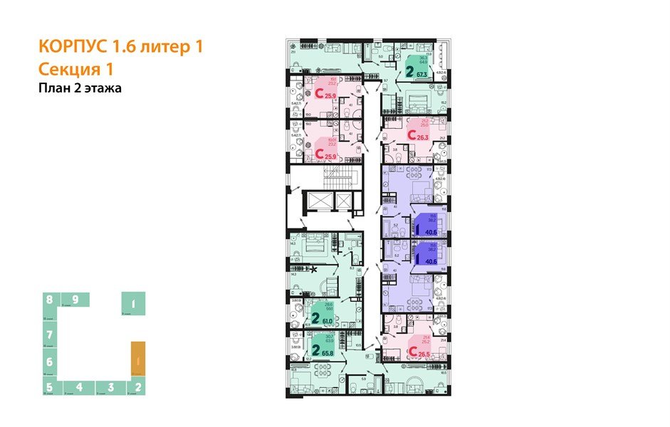 Фото №8: Студия 28&nbsp;м², 2/18&nbsp;эт. - Краснодар, Карасунский внутригородской округ, мкр. ЖК Первое Место