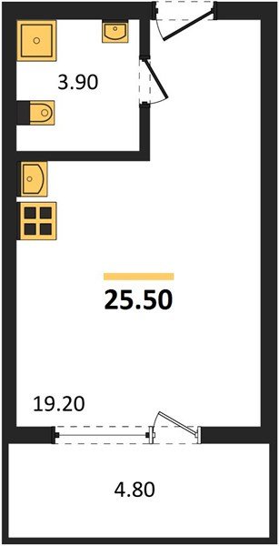Фото №1: Студия 27&nbsp;м², 2/18&nbsp;эт. - Краснодар, Карасунский внутригородской округ, мкр. ЖК Первое Место
