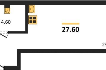 Фото №1: Студия 27 м², 2/18 эт. - Краснодар, мкр. ЖК Первое Место,