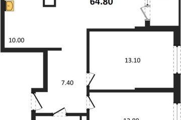 Фото №1: 2-комнатная квартира 66 м², 18/18 эт. - Краснодар, мкр. ЖК Первое Место,