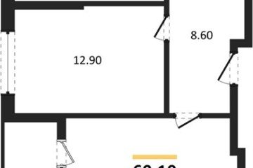 Фото №1: 2-комнатная квартира 62 м², 18/18 эт. - Краснодар, мкр. ЖК Первое Место,