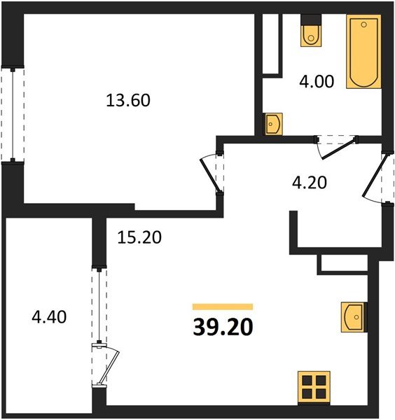 Фото №1: 1-комнатная квартира 41&nbsp;м², 18/18&nbsp;эт. - Краснодар, Карасунский внутригородской округ, мкр. ЖК Первое Место