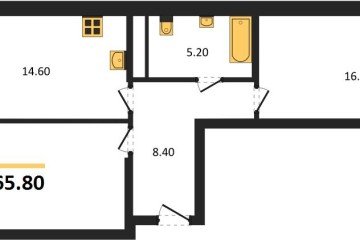 Фото №1: 2-комнатная квартира 67 м², 3/18 эт. - Краснодар, мкр. ЖК Первое Место,